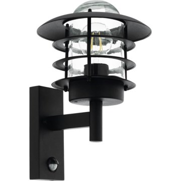 Eglo 79555 - Applique murale extérieure avec détecteur ZAMALENA 1xE27/60W/230V IP44