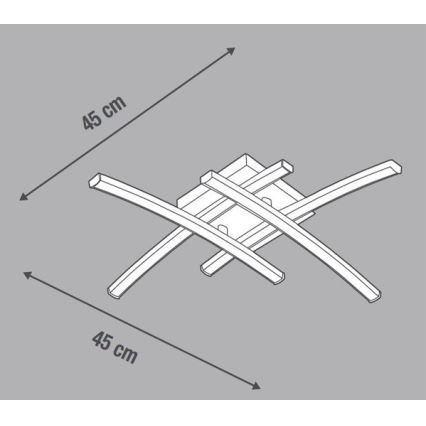 Eglo 79746 – Lustre LED BERYL LED/24W/230V