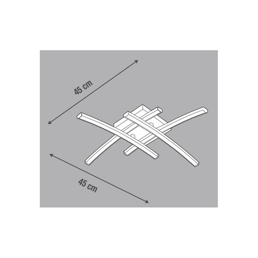 Eglo 79746 – Lustre LED BERYL LED/24W/230V