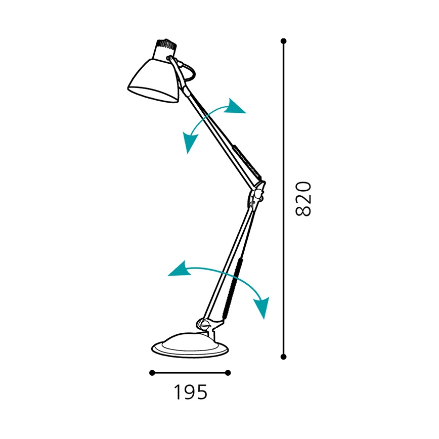 Eglo 82939 - Tafellamp TIME 1xE27/60W/230V
