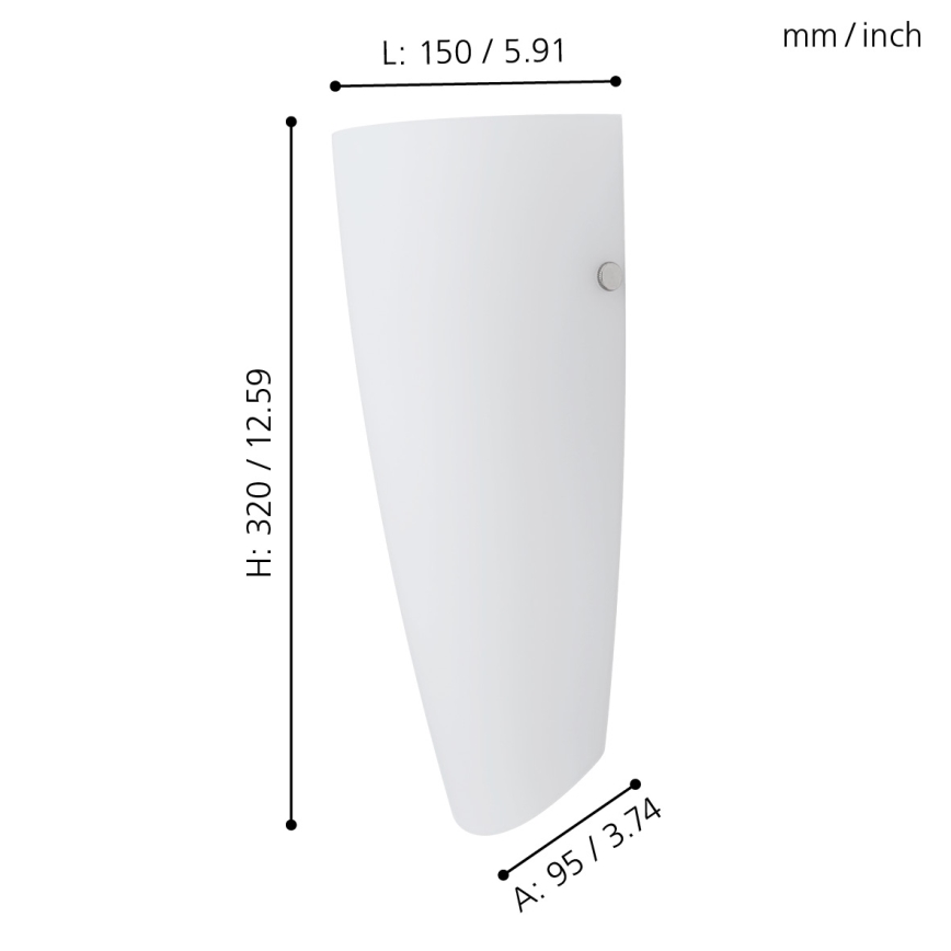 Eglo 83119 - Wandlamp NEMO 1xE27/60W/230V