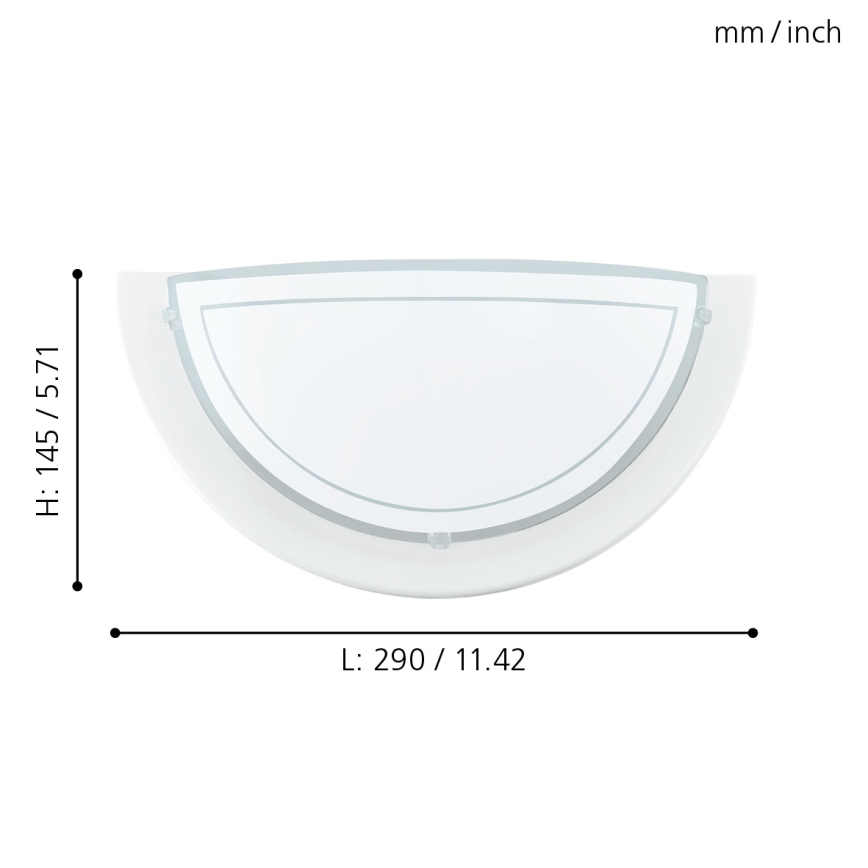 Eglo - Wandlamp 1xE27/60W/230V