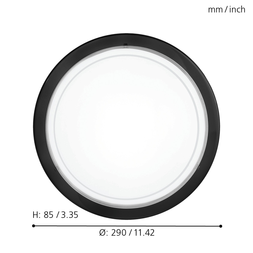 Eglo - Plafondlamp 1xE27/60W/230V