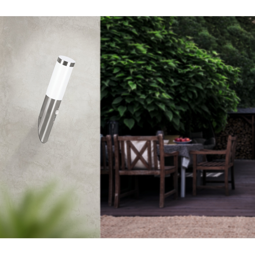 EGLO - Buitenwandlamp met sensor 1xE27/15W IP44
