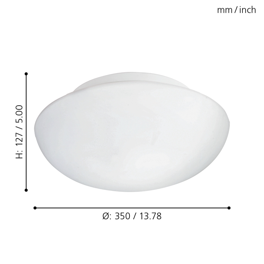 Eglo - Plafondlamp 2xE27/60W/230V