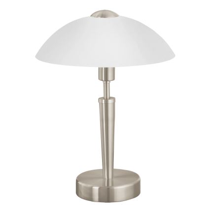 EGLO 85104 - lampe de table SOLO 1 1xE14/60W/230V nickel mat/satin