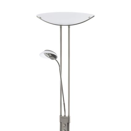 EGLO - Lampadaire à intensité variable 1xR7s/230W+1xG9/33W chrome mat