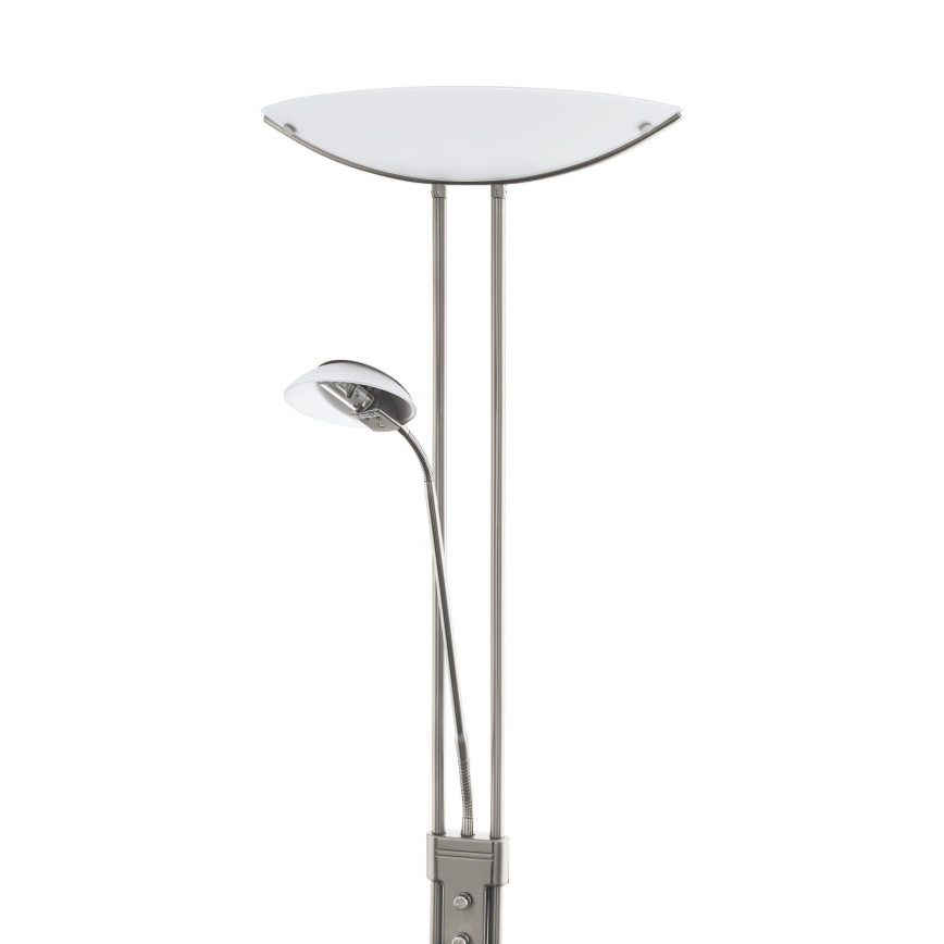 EGLO - Lampadaire à intensité variable BAYA 1xR7s/230W+1xG9/33W chrome mat