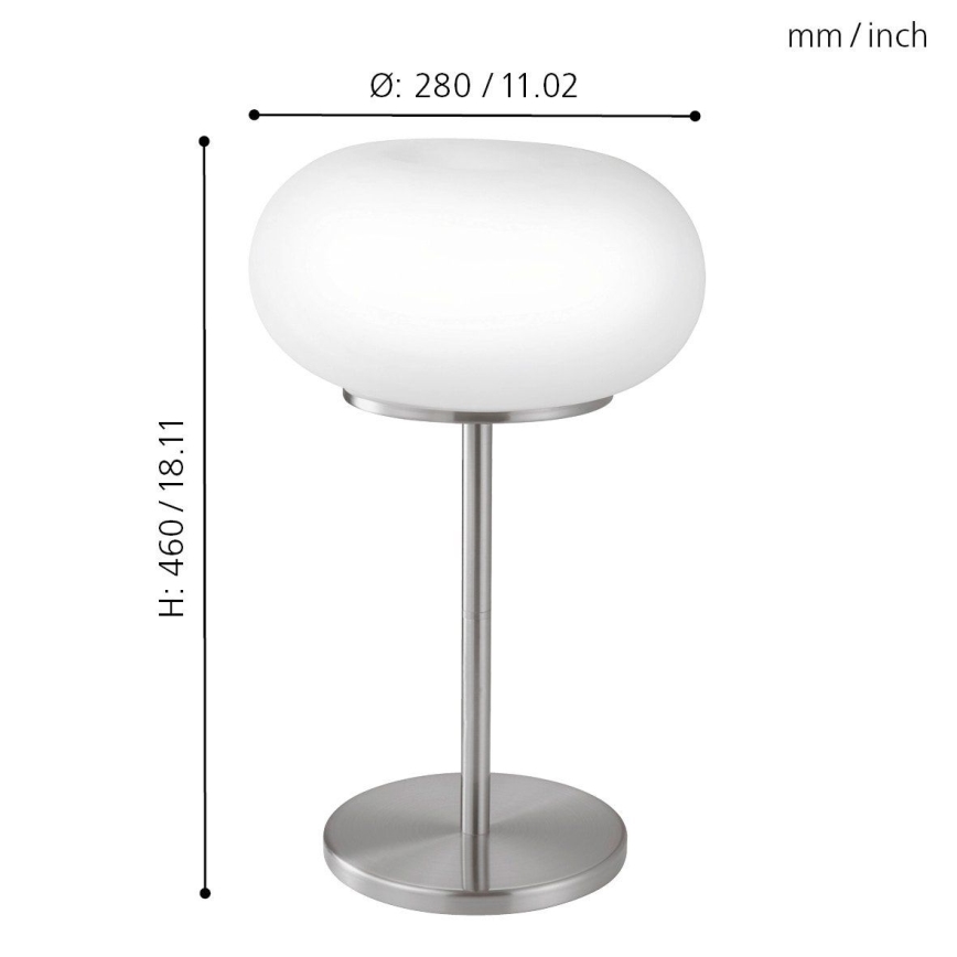 EGLO - Lampe de table OPTICA 2xE27/60W d. 28 cm