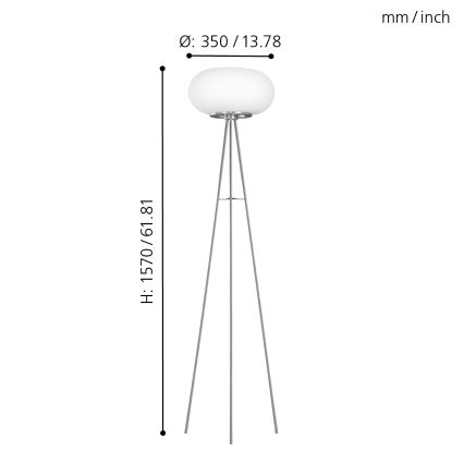 EGLO - Lampadaire OPTICA 2xE27/60W d. 35 cm