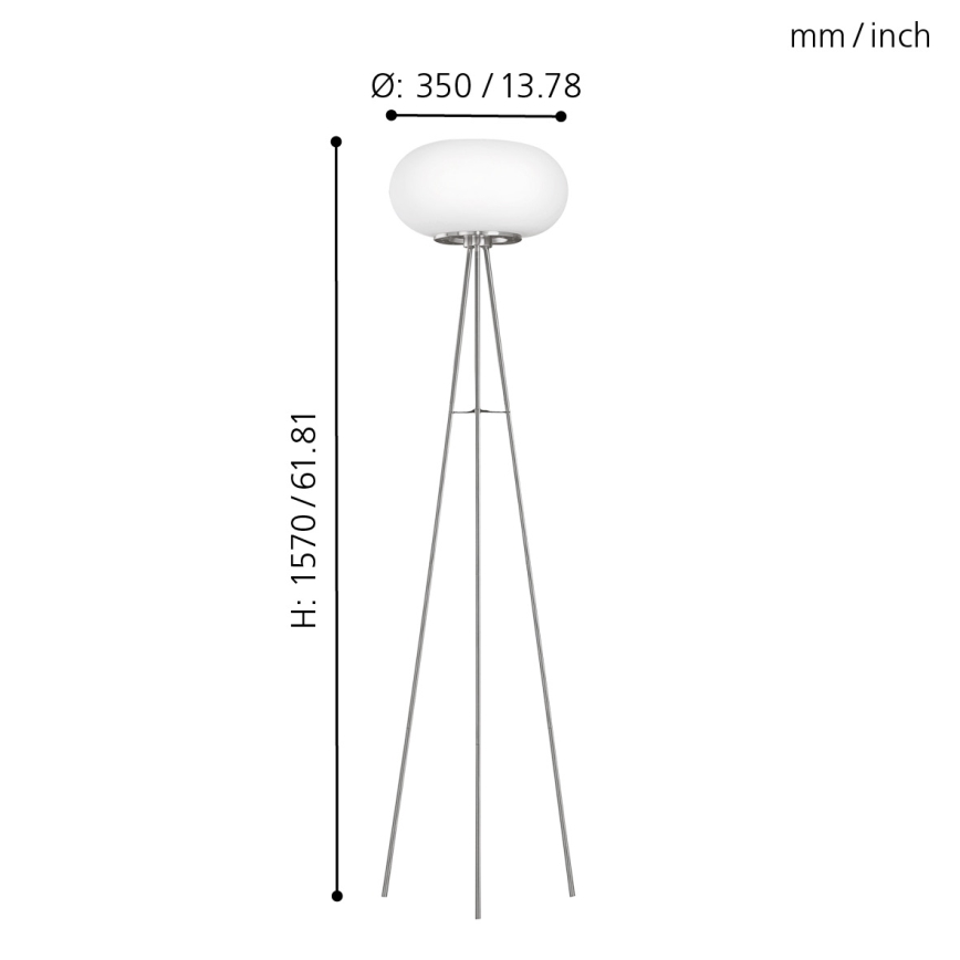 EGLO - Lampadaire OPTICA 2xE27/60W d. 35 cm