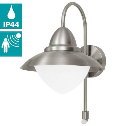 EGLO - Buitenmuurverlichting met sensor 1xE27/60W IP44