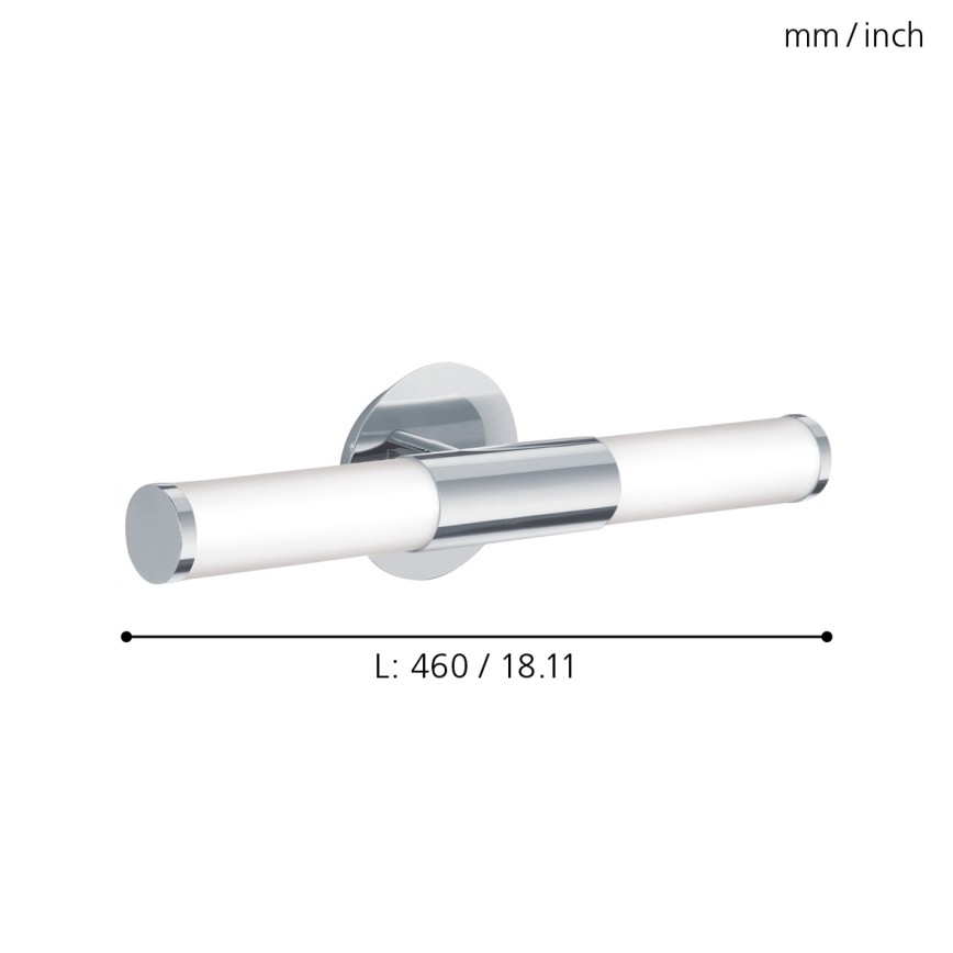 Eglo - Badkamer wandlamp 2xE14/40W/230V IP44