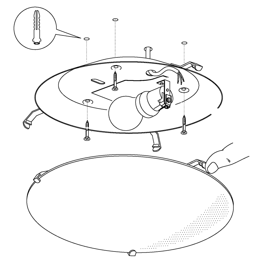 Eglo - Plafondlamp kinderkamer E27/60W/230V