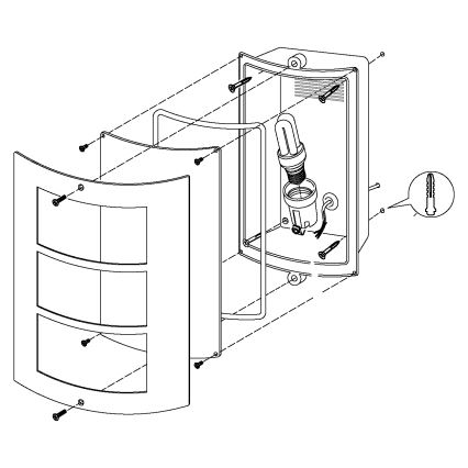 Eglo - Applique murale extérieur 1xE27/15W/230V IP44