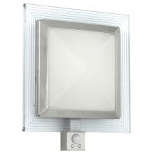 EGLO 88163 - Buiten wandlamp met sensor PALI 1x E27 / 15W + 1x LED / 1,28W
