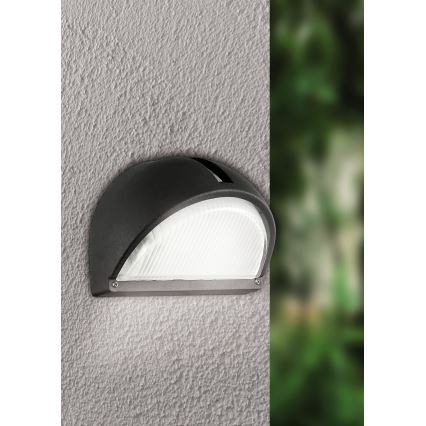 EGLO - Buiten wandlamp 1xE27/60W zwart IP44