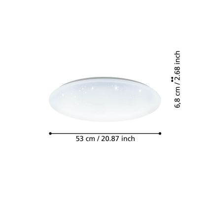 Eglo - LED Dimbaar Plafondlamp LED/44,8W/230V 2700-6500K ZigBee