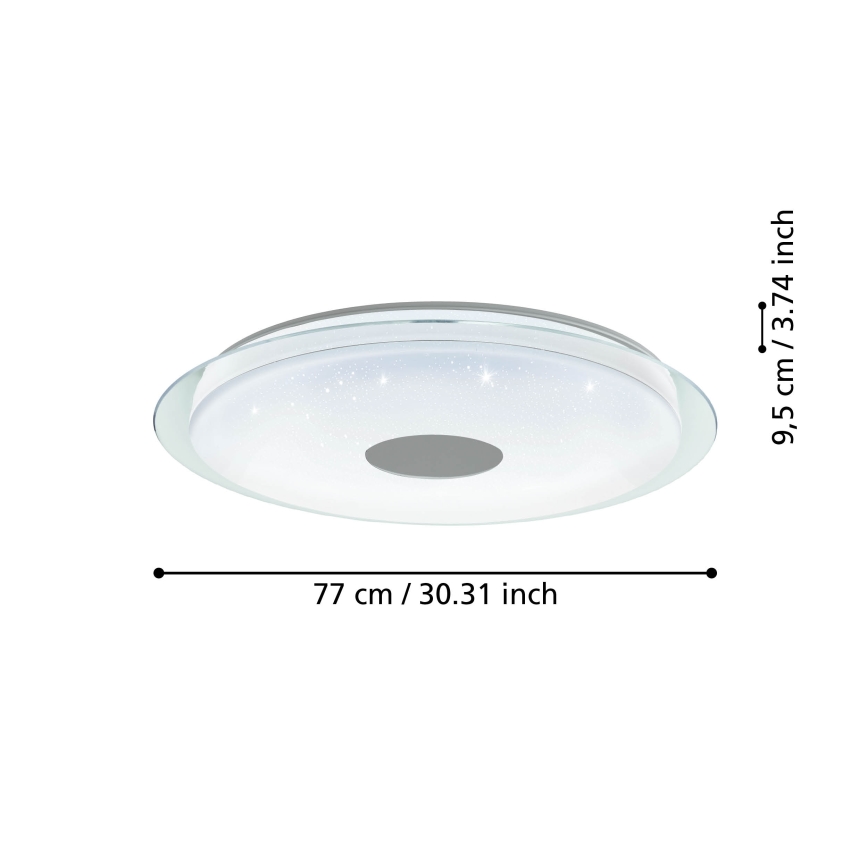 Eglo - LED Dimbaar Plafondlamp LED/38,1W/230V 2700-6500K ZigBee
