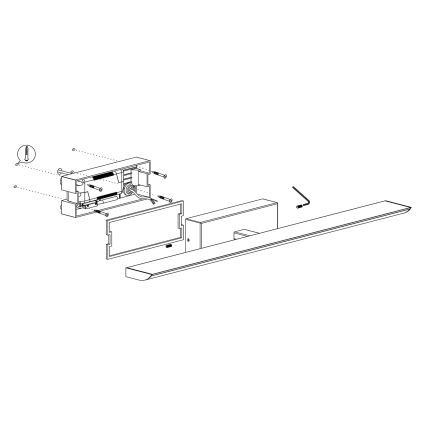 Eglo - Éclairage de miroir de salle de bain à intensité variable LED RGBW 21,5W/230V IP44 ZigBee