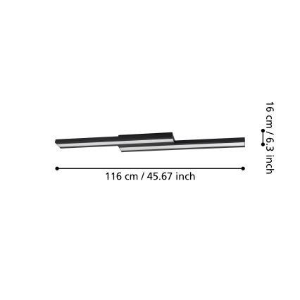 Eglo - LED RGBW Dimbaar plafondlamp LED/20,4W/230V ZigBee