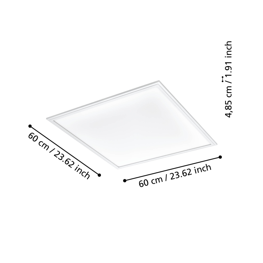 Eglo - Plafonnier à intensité variable LED/33W/230V blanc ZigBee