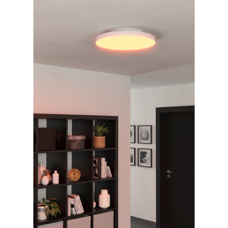 Eglo - LED RGBW Dimbaar plafondlamp LED/22,4W/230V ZigBee