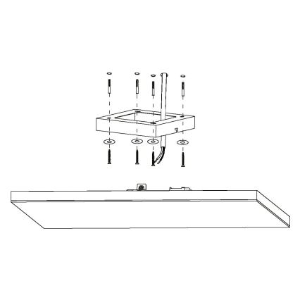 Eglo - Dimbare LED RGBW Plafond Lamp LED/32,4W/230V ZigBee