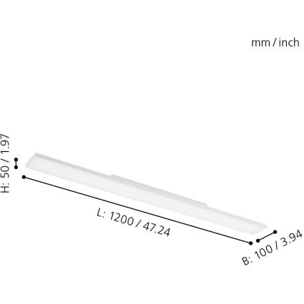 Eglo - Plafonnier LED à intensité variable RVBW LED/34,2W/230V ZigBee