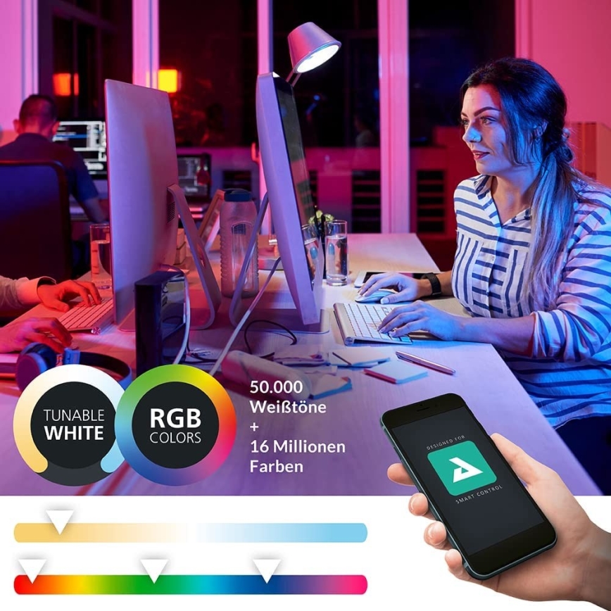 Eglo - LED RGBW Dimbare wandlamp LED/16W/230V ZigBee