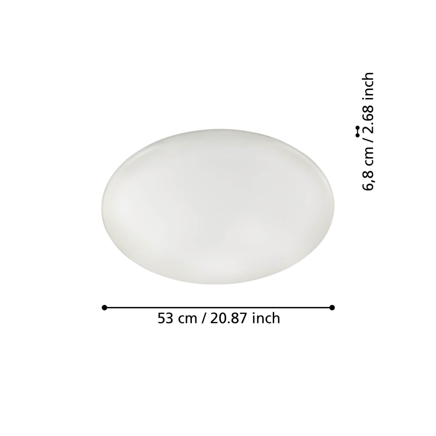 Eglo - LED Dimbaar Plafondlamp LED/44,8W/230V ZigBee