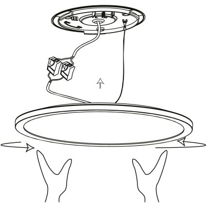 Eglo - Dimbare LED RGBW Plafond Lamp LED/14,6W/230V zwart ZigBee