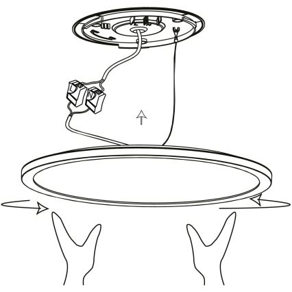 Eglo - Plafonnier LED RVBW à intensité variable LED/14,6W/230V noir ZigBee