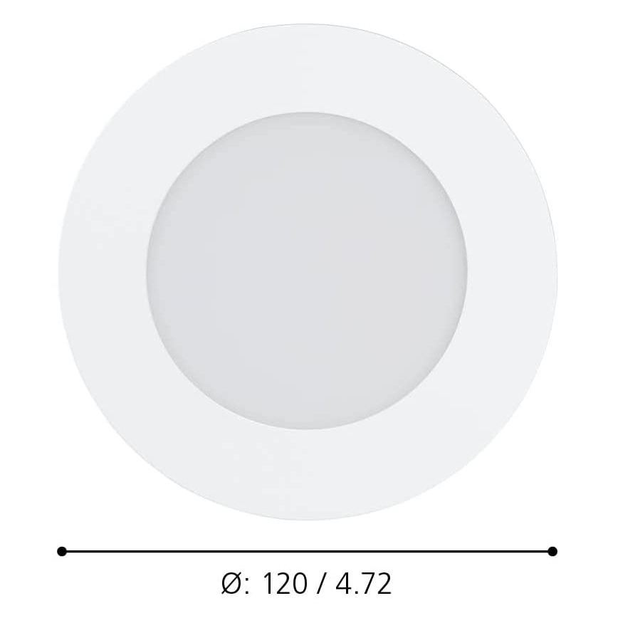Eglo 900101 - Luminaire de salle de bain encastrable LED à intensité variable FUEVA-Z  LED/5,4W/230V IP44 ZigBee