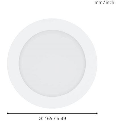 Eglo - Luminaire de salle de bain encastrable LED à intensité variable LED/10,5W/230V IP44 ZigBee