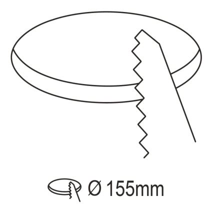 Eglo - LED dimbare inbouw badkamerlamp LED/10,5W/230V 2700-6500K IP44 ZigBee