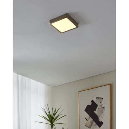 Eglo - Dimbare LED-badkamerarmatuur, 16,5W, 230V, IP44, ZigBee, 21x21 cm