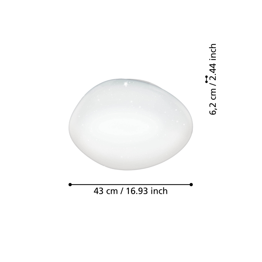 Eglo - LED RGBW Dimbaar plafondlamp LED/21,6W/230V ZigBee