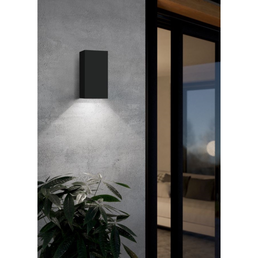 Eglo - LED RGB Dimbare buitenwandlamp 2xGU10/5W/230V IP55 2700-6500K