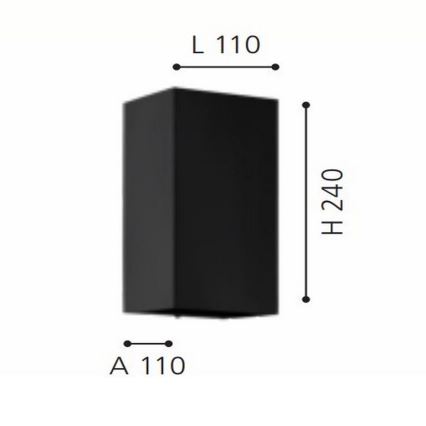 Eglo - LED RGB Dimbare buitenwandlamp 2xGU10/5W/230V IP55 2700-6500K