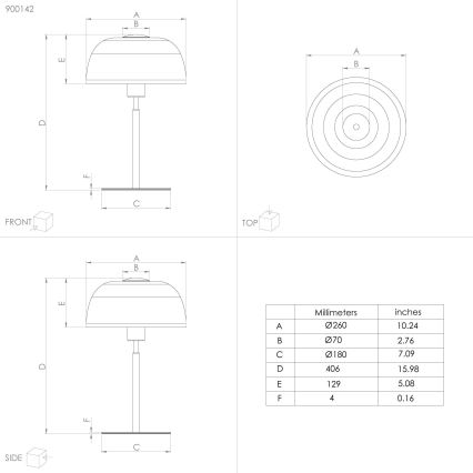 Eglo - Lampe de table 1xE27/40W/230V noir/blanc