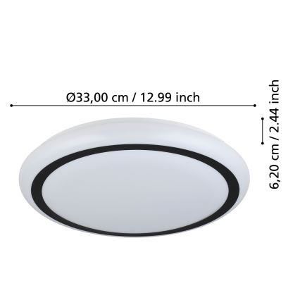 Eglo - LED Plafondlamp LED/14,6W/230V