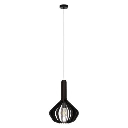 Eglo - Suspension filaire 1xE27/40W/230V diam. 38 cm noir