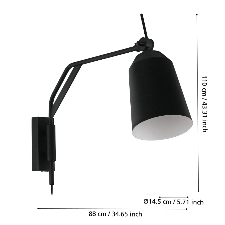 Eglo - Wandlamp 1xE27/40W/230V