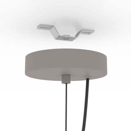 Eglo - Hanglamp aan een koord 1xE27/40W/230V grijs