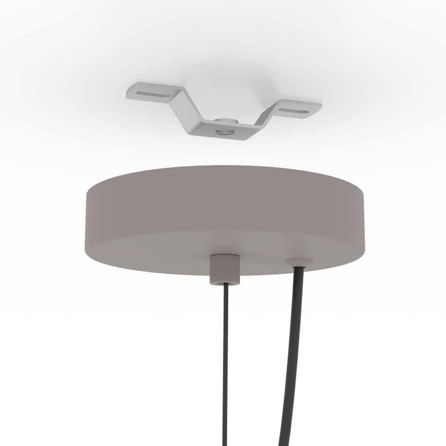 Eglo - Hanglamp aan een koord 1xE27/40W/230V grijs