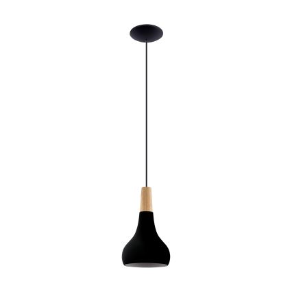 Eglo - Suspension filaire 1xE27/40W/230V diam. 18 cm noir