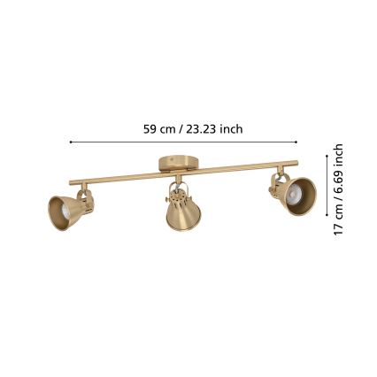 Eglo - Spot LED 3xGU10/3W/230V