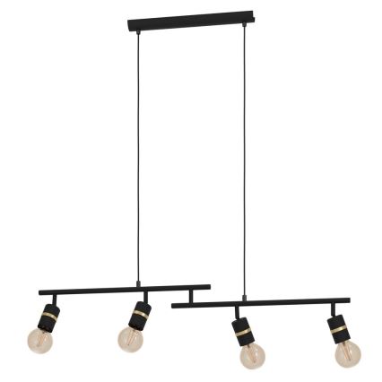 Eglo - Suspension filaire 4xE27/10W/230V