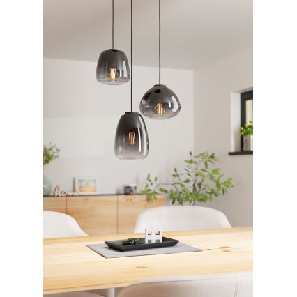 Eglo - Hanglamp aan kabel 3xE27/40W/230V Ø 43 cm